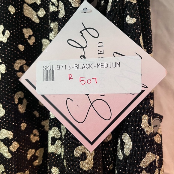Simply Obsessed leopard print black and gold top - Picture 4 of 4